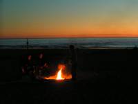 PICT0413 A nice pit fire on the beach.